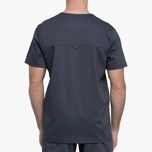 Cherokee Men's V-Neck Scrub Top with Mesh Panels for Extra Breathability - Picture 4 of 6